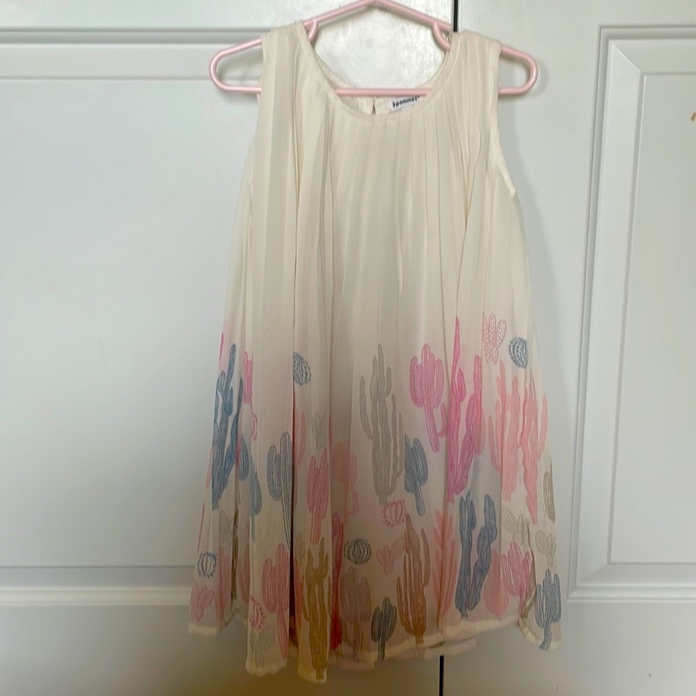 EUC boutique 3 pommes girls cactus dress